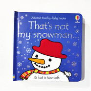 婴幼儿早教启蒙英文纸板触摸书 低幼宝宝触感认知 撕不烂游戏玩具 That s not my snowman