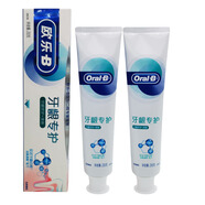 ORAL-B 欧乐-B美国研发 欧乐B牙龈专护牙膏对抗红肿出血牙龈修复清新薄荷清新味 修复清新2支装400克 200g