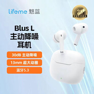 魅族（meizu）魅蓝Blus 主动降噪蓝牙耳机入耳式音乐游戏通话 白色