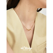 耳边风  极简几何小方块百搭感通勤日常蛇骨链项链 项链