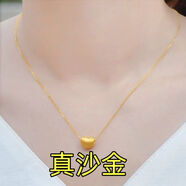 YKINCASL老凤凰999黄金爱心吊坠项链桃心锁骨链轻奢高级小众心形首饰 10.52克一小时后恢复售价2888 红红火火爱心项链/送朋友