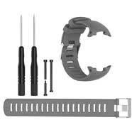原装适用松拓SUUNTO颂拓运动手表D6/D6i/D4/D4i NOVO硅胶表带腕带 灰色 D4/D4i