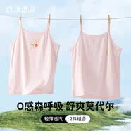 顶瓜瓜儿童莫代尔背心女童吊带背心薄款小女孩护肤打底衫2件装 粉150
