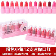 丽瞳】6岁儿童口红小女孩专用女童小孩孩子小朋友拉丁舞食用 12色迷你口红