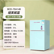 北极熊长城小冰箱家用小型宿舍出租房冷冻冷藏迷你单开门电冰箱省电 BCD-70A148双门冰箱长城品牌