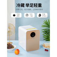 夏新Amoi夏新迷你小冰箱mini冷冻冷藏车载家用宿舍母乳小型单人用冰柜 【数控】双核金色款（车家两用） 22L