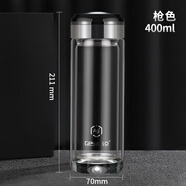 格亚（GEYA）纯钛双层玻璃杯2025新款茶杯 【双效保鲜】400ML
