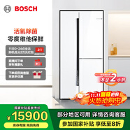 博世（BOSCH）冰箱【全域智净T3活氧版】家用530L对开三门变频嵌入式双循环大容量电冰箱 活氧除菌 支持国家补贴 白色K3T92AA20C