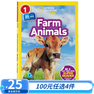 100元4件 美国国家地理分级阅读全彩版 1阶段 英文原版绘本National Geographic Level1  幼儿童科普百科系列认知读物早教启蒙绘本 Farm Animals 农场动物