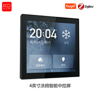 涂鸦智能网关蓝牙全屋智能中控控温度计湿度计涂鸦zigbee无线网关 4英寸涂鸦zigbee中控智能面板_86盒式