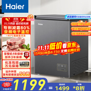海尔（Haier）100升-40℃小冰柜家用商用 冷藏柜冷冻柜两用冰柜京东自营小型冰箱小型冷柜BC/BD-100GHEPSD9D