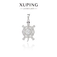 XUPING旭平首饰多彩小乌龟单吊坠女生饰品送新年礼物X001008173 白底白色