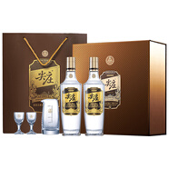 尖庄五粮液集团 高光 绵柔浓香型白酒 纯粮口粮酒 节日精品送礼礼盒 52度 500mL 2瓶 礼盒装