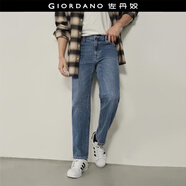 佐丹奴【韩国同款】男装秋冬新款内抓毛中腰修身牛仔裤男01114946