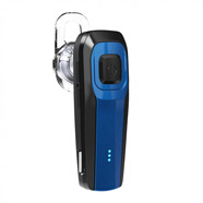 HYUNDAI/现代无线蓝牙耳机单耳商务挂耳式开车通话运动长待机耳塞 宝石蓝【升级Type-C接口+送备用耳帽+可旋转耳 标配