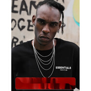 SNQP嘻哈925银细蛇骨链项链小众简约男女百搭叠戴锁骨链潮牌 蛇骨链45cm