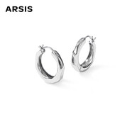 Arsis【宋慧乔同款】自由搭配潺流耳圈耳钉潮流素圈耳环生日礼物送女友