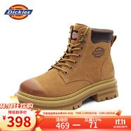 Dickies男士马丁靴高帮时尚男靴工装靴情侣靴男 土黄 38-男女款