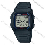 卡西欧（CASIO）手表复古小方块学生男女电子夜光手表W-800/F-91官方旗舰正品 W-800H-1A