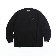 PALACE徽标Logo印花圆领套头长袖T恤休闲打底衫 男女同款 黑色 M