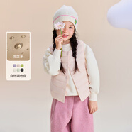 雪中飞秋冬新款时尚休闲儿童羽绒马甲春秋款可爱活力简约轻薄羽绒服