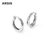 Arsis【宋慧乔同款】自由搭配潺流耳圈耳钉潮流素圈耳环生日礼物送女友