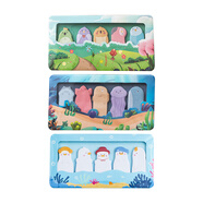 誉禾动物乐园拇指便利贴可爱高颜值便签纸ins风异形卡通n次贴分类标签贴索引贴3款装共450贴 4320