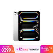 Apple/苹果 iPad Pro 11英寸 M4芯片 2024年新款平板电脑(256G eSIM版/MVWA3CH/A)银色