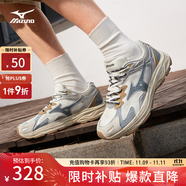 美津浓（MIZUNO）【RACER S 1.0】软底轻便运动跑步鞋男女同款缓震透气休闲慢跑鞋 01/日系丹宁 42 (270mm)