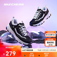 斯凯奇奥利奥|秋季黑白老爹鞋复古熊猫鞋透气厚底增高运动鞋