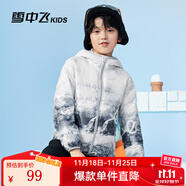 雪中飞童装儿童轻薄羽绒服男童新款中大童女童薄款外套冬 冰山雪地 170