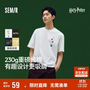 森马（Semir）哈利波特联名短袖t恤男25夏情侣宽松上衣109325100224
