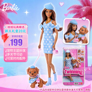 芭比（Barbie）女孩儿童娃娃玩具生日礼物-芭比绒绒好时光系列之温柔可卡犬JFP38