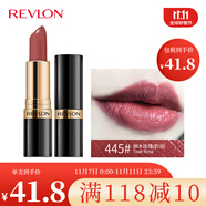 露华浓（Revlon）丽采保湿滋润唇膏女士哑光黑管口红女士不掉色美妆化妆品女彩妆 445#柚木玫瑰（奶油质地）