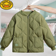 G.duck冬季新款儿童羽绒服内胆韩版男童保暖加厚外套女童中大童轻薄内穿 橄榄绿 130 cm