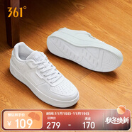 361°运动男鞋秋冬季学生复古厚底增高小白休闲板鞋子男672426615-1