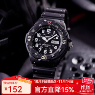 卡西欧（CASIO）手表 休闲简约学生表 时尚运动男表初高中生手表学生表 MRW-200H-1B 店长推荐