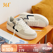 361°运动男鞋秋冬季学生复古厚底增高小白休闲板鞋子男672426615-5