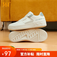 361°运动女鞋秋冬季学生复古厚底增高小白休闲板鞋子女682116601F-10