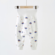 GARDEN CITY婴儿大pp裤加厚秋裤保暖舒绒高腰护肚裤大屁屁宝宝打底裤秋冬单条 奶油白 秋冬可贴身打底内穿 1条 80 cm 10-12kg，瘦宝勿贪大挂不住