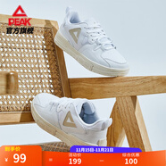 匹克大三角板鞋女鞋冬季耐磨运动鞋低帮男鞋复古百搭休闲鞋女 【女款】大白 40