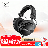 拜雅（beyerdynamic） DT770 PRO 头戴式 专业录音 封闭式监听耳机 80欧低阻黑色特别版 双11推荐