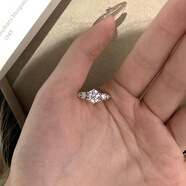 海上罗孚925银爆闪钻戒女轻奢小众设计高级感银戒子情人节生日礼物送女友 925银钻戒默认12-13号