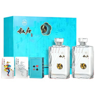 叙府 浓香型白酒 52度 纯粮酒 商务 礼盒 自饮 口粮酒 送礼 纯粮酒 52度 500mL 2瓶 国宾酒 V3 礼盒装