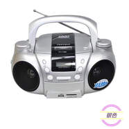 金业（GOLDYiP）多功能手提DVD/VCD/CD/MP3碟收音胎教机英语学习U盘SD卡遥控 银色