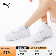 彪马（PUMA）经典复古透气小白鞋男女情侣款百搭休闲板鞋CAVEN 384953 白-白-银色-02 35.5