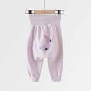 GARDEN CITY婴儿大pp裤加厚秋裤保暖舒绒高腰护肚裤大屁屁宝宝打底裤秋冬单条 奶芋紫 摘星小仙女 1条 100 cm 14-16kg，按照身高选合身