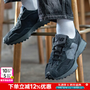 NEW BALANCE官方男鞋女鞋 新款情侣运动鞋nb327复古潮流低帮休闲鞋健步慢跑鞋 U327WCD-D/黑色/热销主推 36 (脚长22cm)