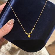 海上罗孚925银法式玫瑰花项链复古金色轻奢时尚吊坠锁骨链生日礼物送女友 包装礼盒定金