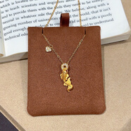 海上罗孚925银年年有鱼项链女时尚点钻铜钱锦鲤吊坠锁骨链生日礼物送女友 礼盒包装定金勿拍